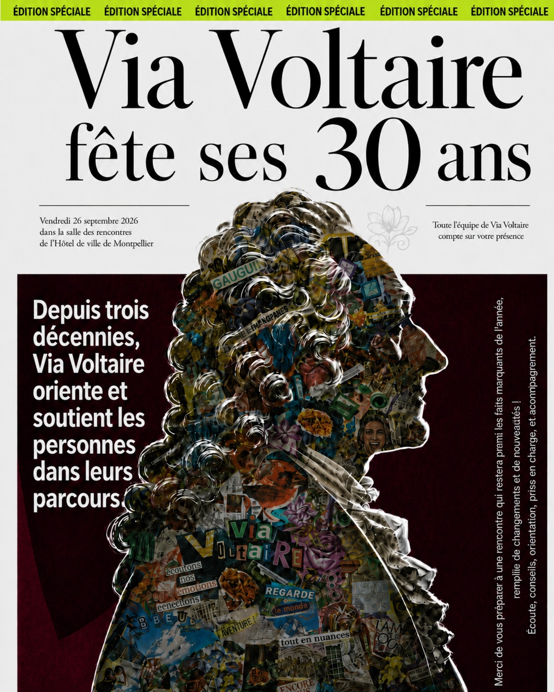 Invitation — Via Voltaire fête ses 30 ans